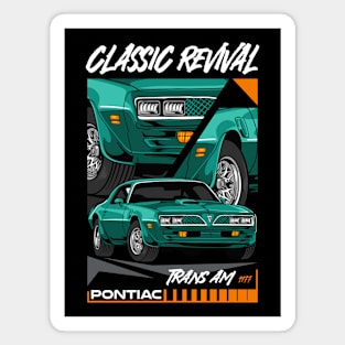 Retro Trans Am Car Magnet